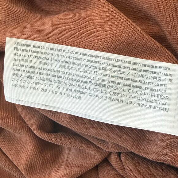 Abercrombie & Fitch Long Sleeve Shirt Dress Winter Dress Size Small Tan / Brown - Picture 10 of 12